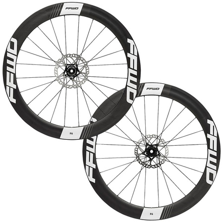 Komplet kół F6D FCC (60MM) SP 24H/24H UD MBL DT350 2:1 DBCL 12MM TA SRAM WHT (opona)
