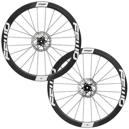 Komplet kół F4D FCC (45MM) SP 24H/24H UD MBL DT350 2:1 DBCL 12MM TA SRAM WHT (opona)