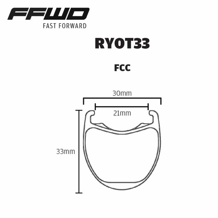 Komplet kół RYOT33 SET FCC (33MM) SP 24H/24H MBL DT240 EXP 2:1 DBCL 12MM TA (opona)