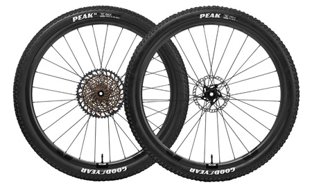 Komplet kół OUTLAW Cannondale LEFTY SET FCC (29I) SP 28H/28H FFWD BOOST DBCL 15/12MM TA (opona)
