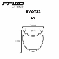Komplet kół RYOT33 SET FCC (33MM) SP 24H/24H WHITE FFWD TWO-ONE DBCL 12MM TA (opona)